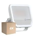 Multipack 4x Ledvance LED Floodlight Aluminium White 41//27W 6000lm 100D - 865 Daylight | IP66 - Symmetrical