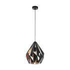 Eglo Pendant Carlton 1 Black, Copper | Suitable for E27