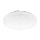 Eglo Wall and Ceiling Light Frania-S Steel White 14.6W 1600lm - 830 Warm White | IP20 
